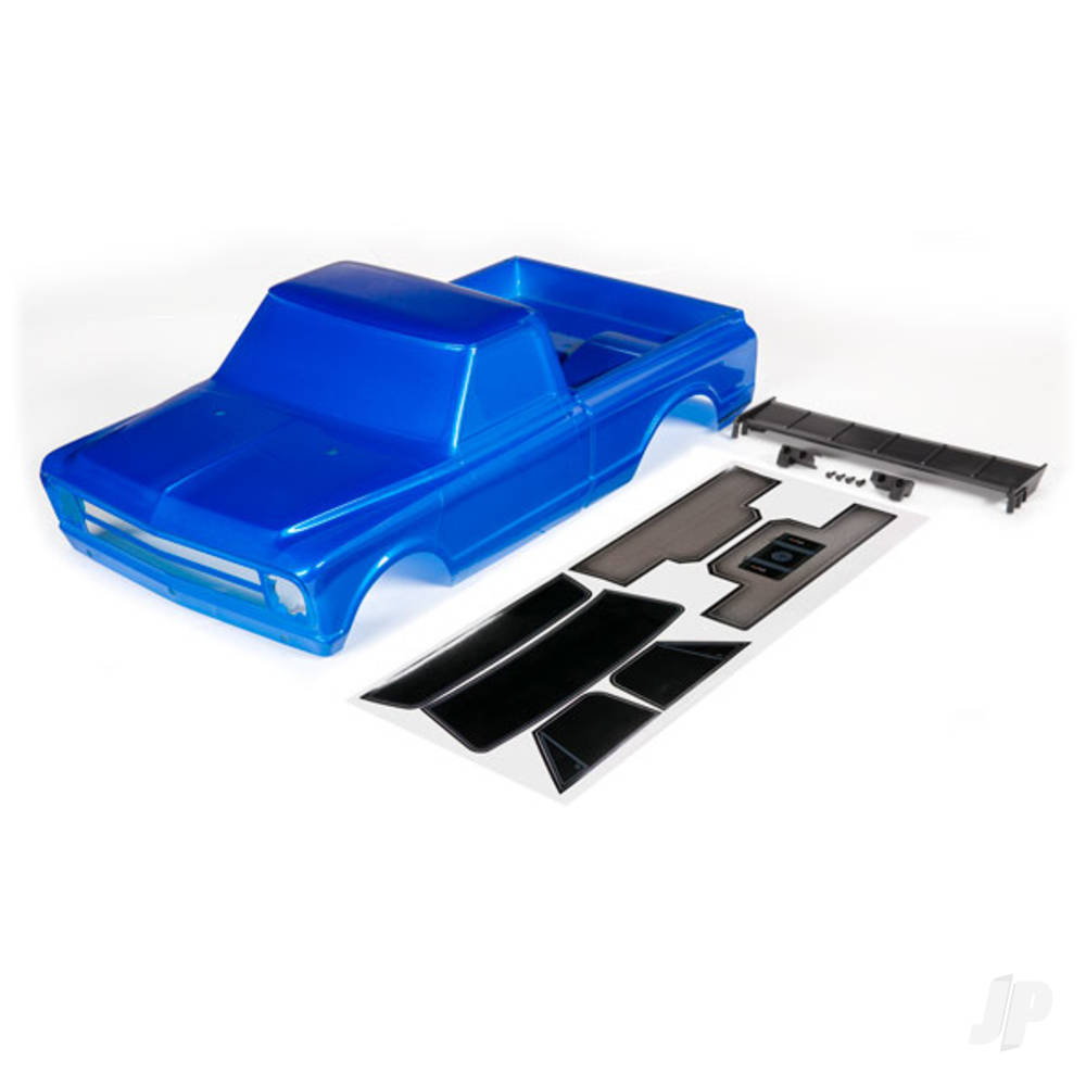 Traxxas Body, Chevrolet C10 (Blue) (includes wing & decals)
