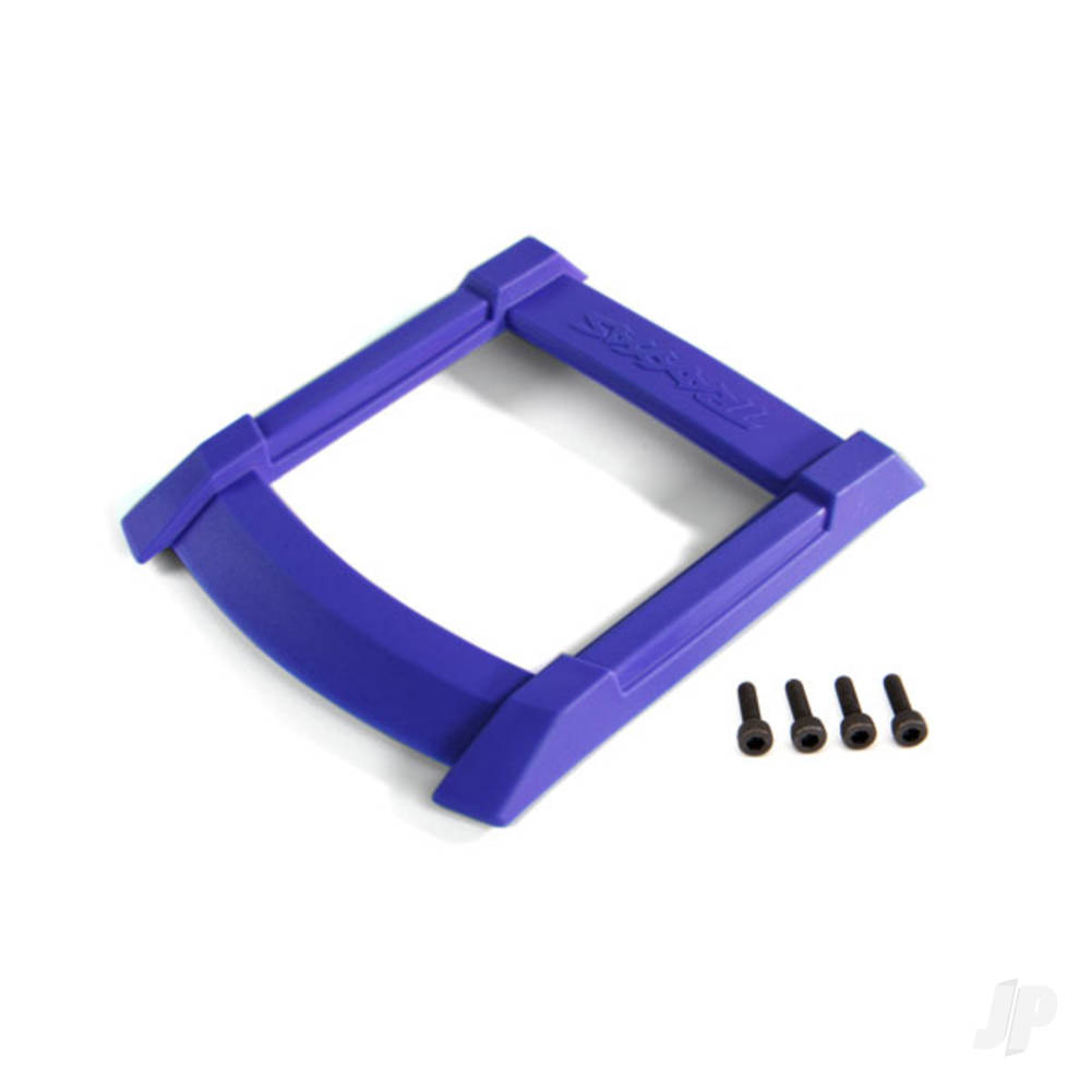 Traxxas Skid plate, roof (Body) (Blue) / 3x12mm CS (4 pcs)