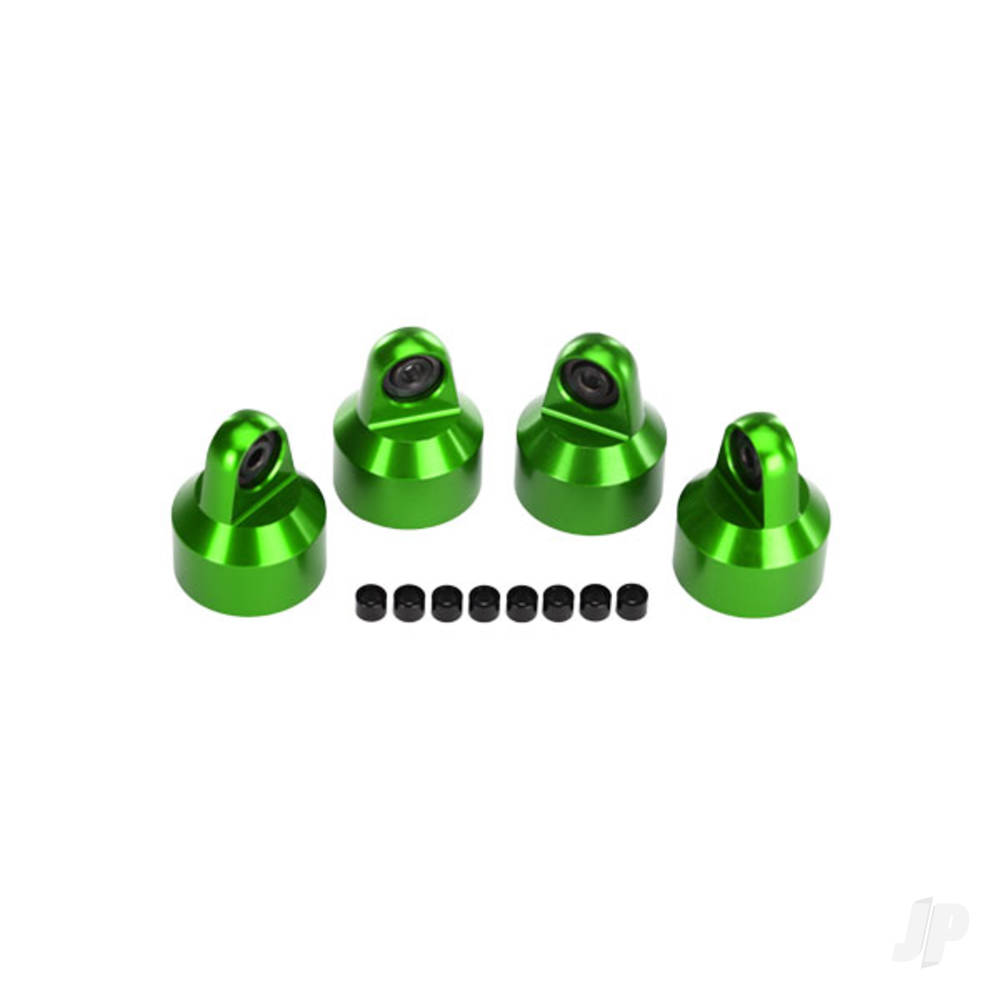 traxxas-shock-caps-aluminium-green-anodised-gtx-shocks-4-pcs-spacers-8-pcs