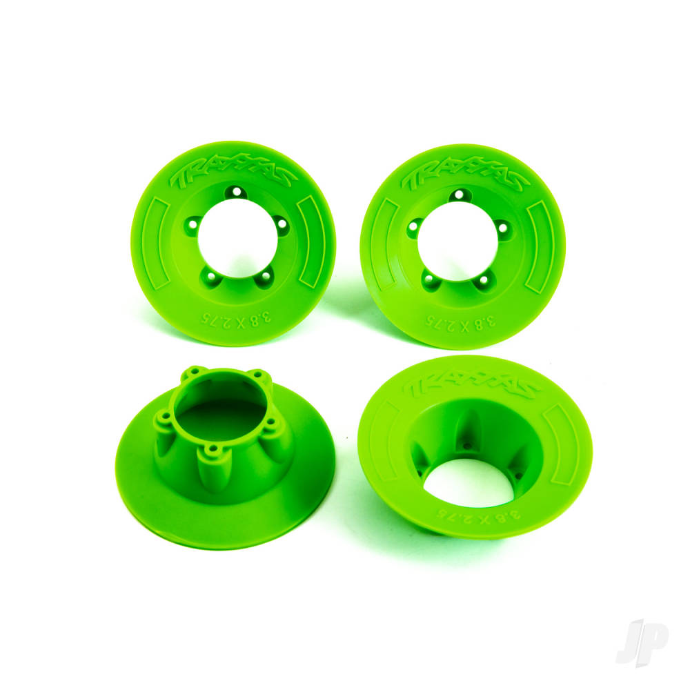Traxxas Wheel Covers, Green (4 pcs) (fits #9572 wheels)