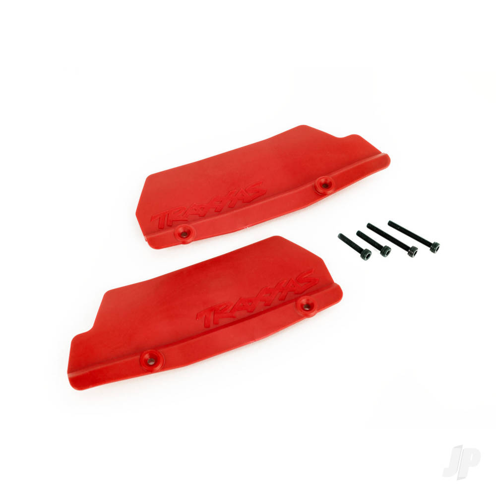 Traxxas Mud guards, rear, Red (left and right) / 3x15 CCS (2)