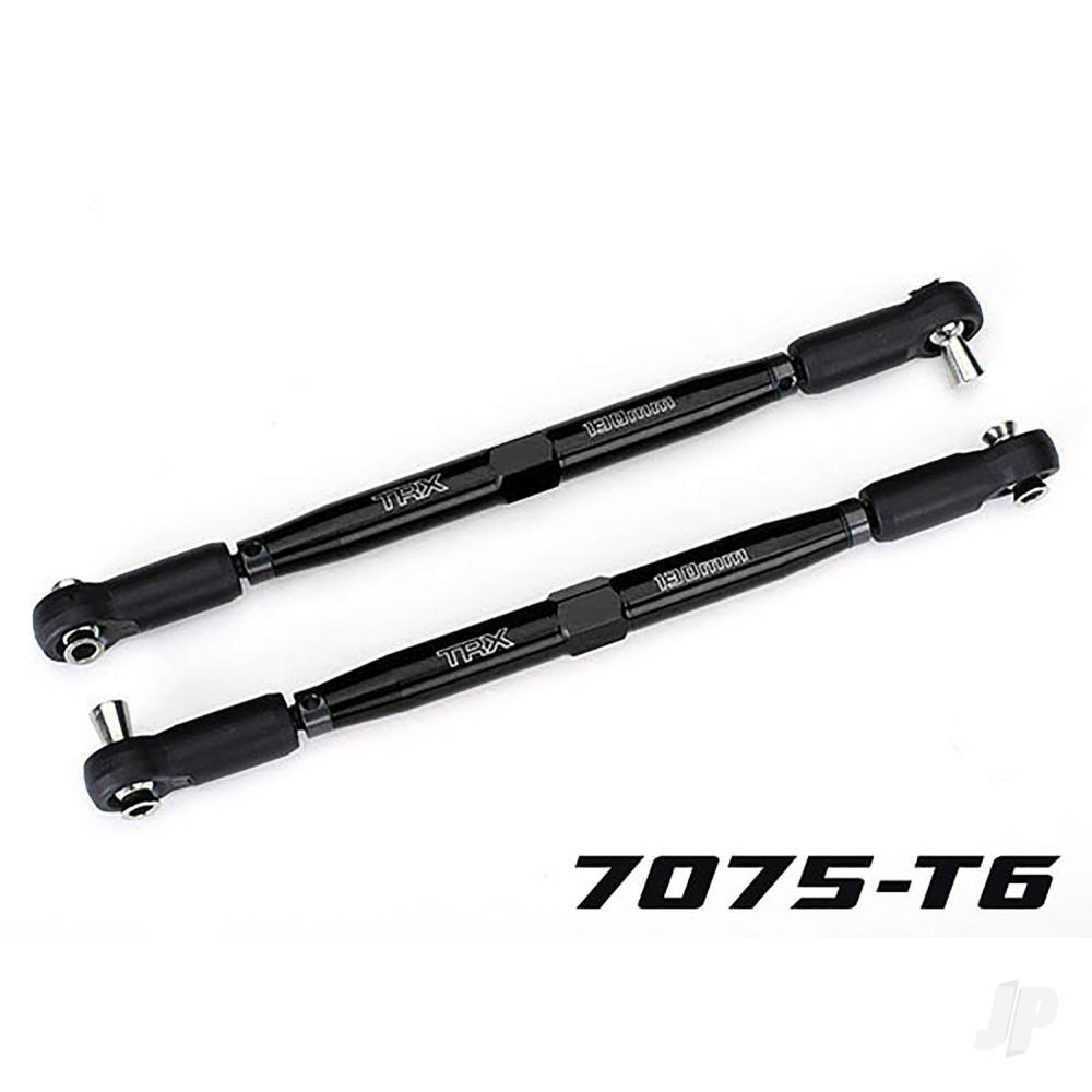 Traxxas Toe links, X-Maxx (Tubes Black-anodised, 7075-T6 aluminium, stronger than Titanium) (157mm) (2) / rod ends, assembled with steel hollow balls (4) / aluminium wrench, 10mm (1)