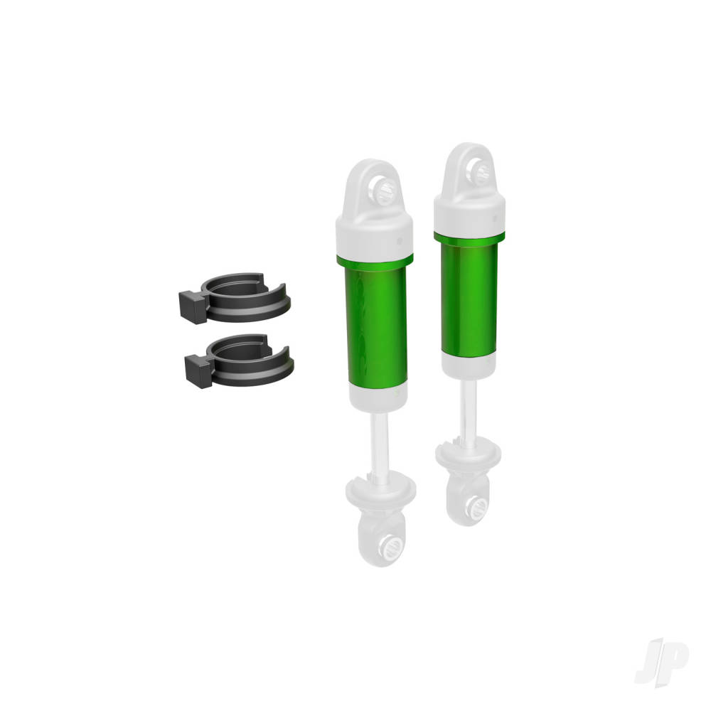 Traxxas Body, GTM shock, 6061-T6 aluminium (Green-anodised) (includes spring pre-load spacers) (2 pcs)