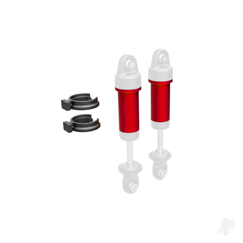 Traxxas Body, GTM shock, 6061-T6 aluminium (Red-anodised) (includes spring pre-load spacers) (2 pcs)