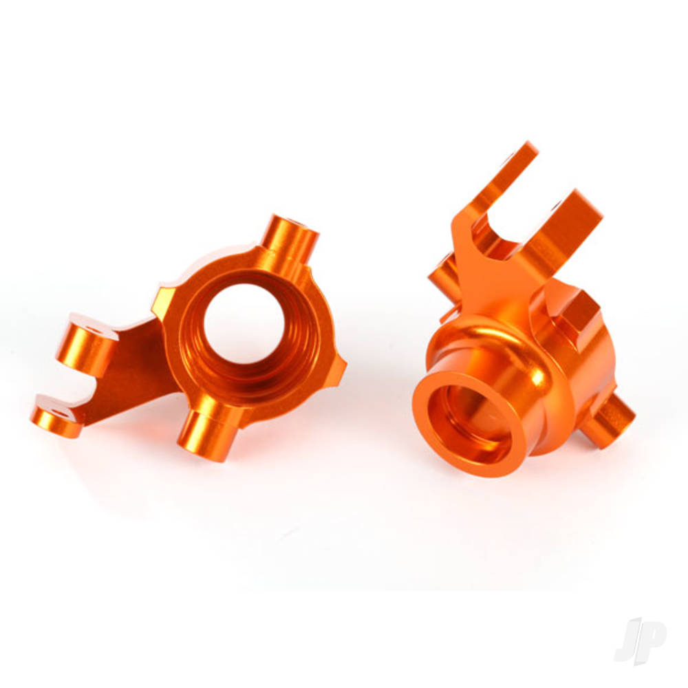 Traxxas Steering blocks, 6061-T6 aluminium (Orange-anodised), left & right