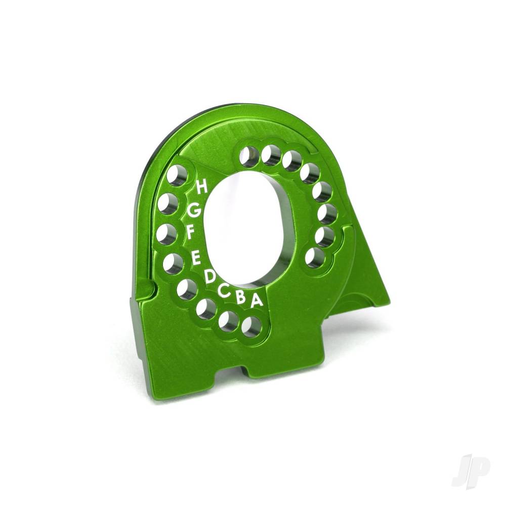 Traxxas Motor mount plate, 6061-T6 aluminium (Green-anodised)