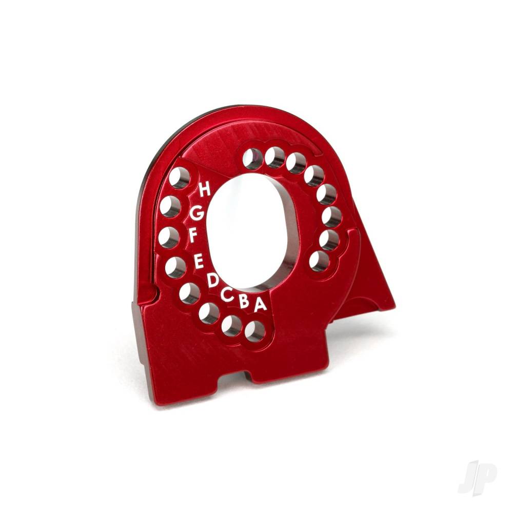 Traxxas Motor mount plate, 6061-T6 aluminium (Red-anodised)