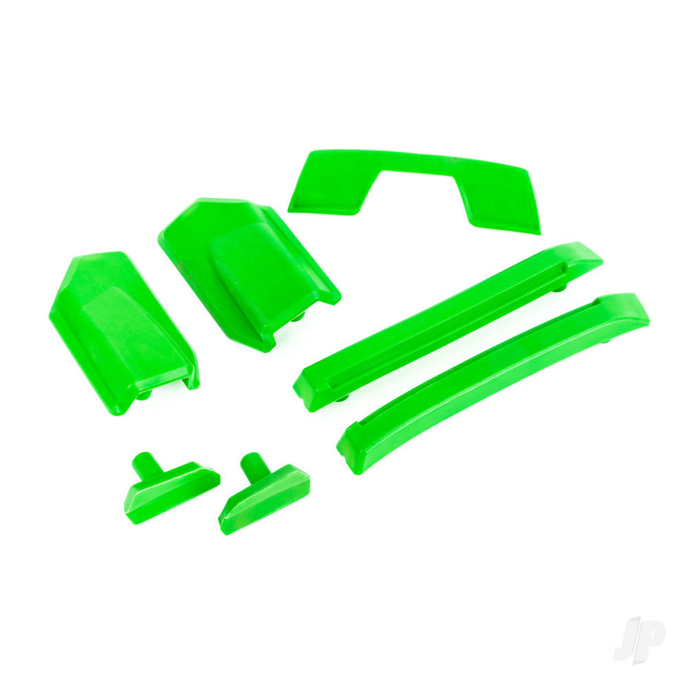 Traxxas Body reinforcement set, Green / skid pads (roof) (fits #9511 body)