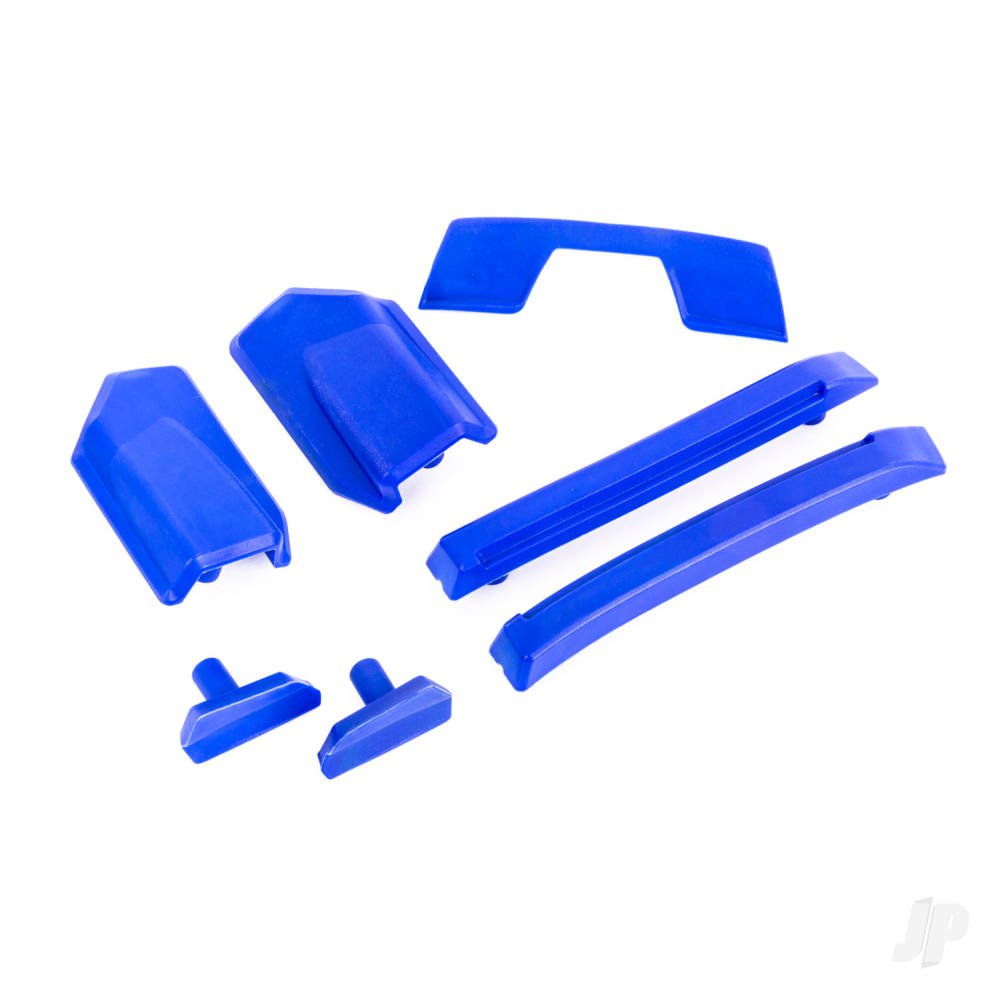 Traxxas Body reinforcement set, Blue / skid pads (roof) (fits #9511 body)