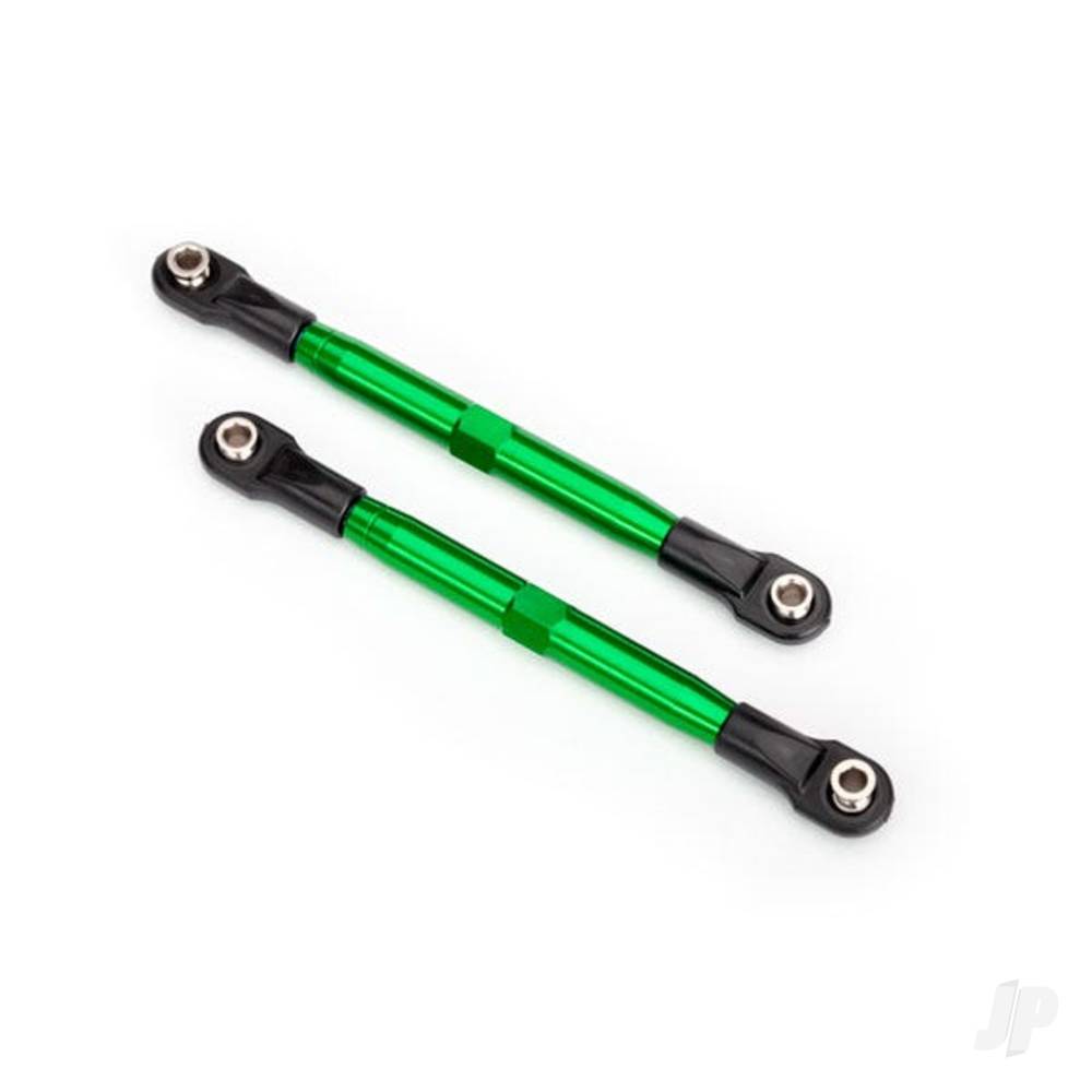 Traxxas Toe links (Tubes Green-anodised, 7075-T6 aluminium, stronger than Titanium) (87mm) (2 pcs) / rod ends (4 pcs) / aluminium wrench (1pc)