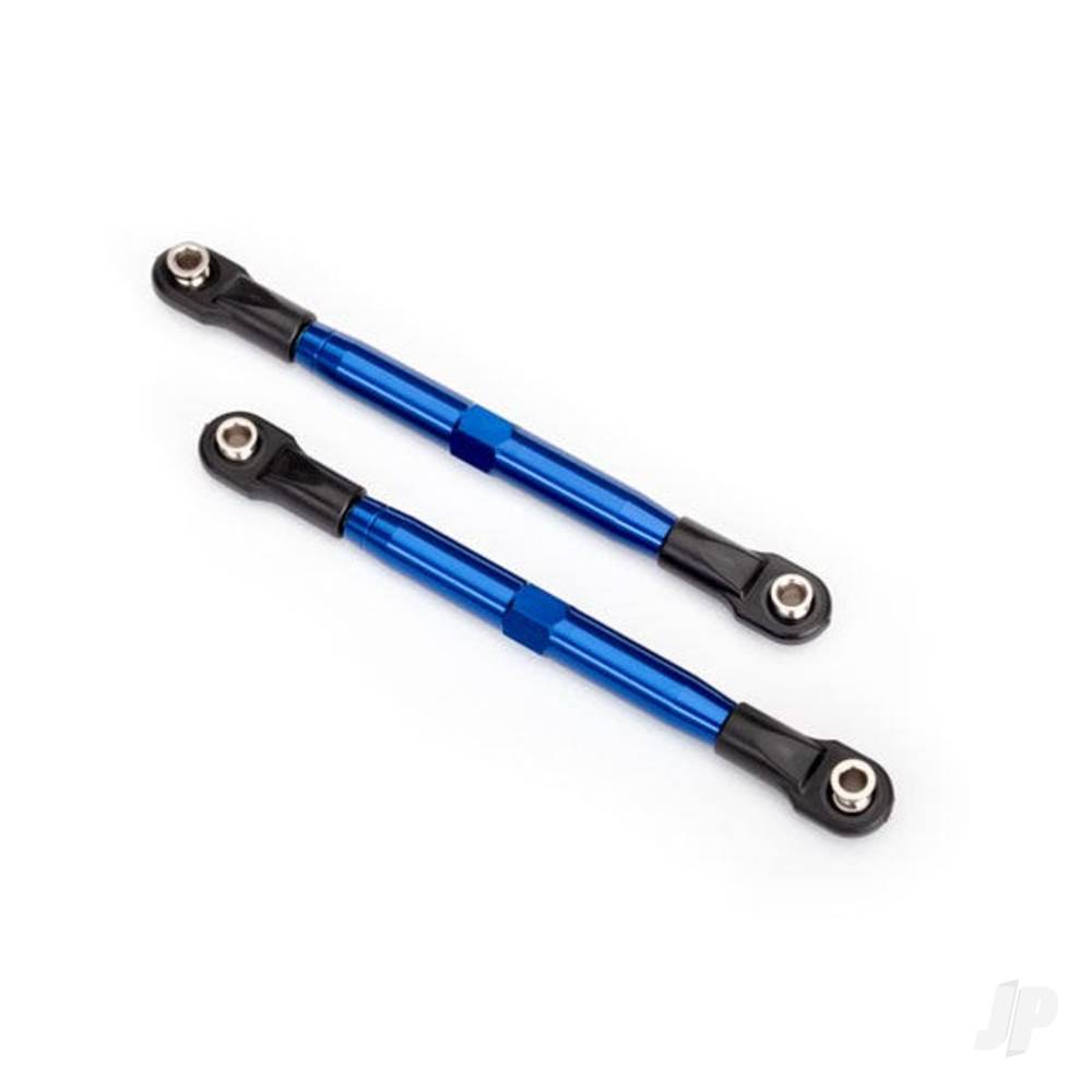 Traxxas Toe links (Tubes Blue-anodised, 7075-T6 aluminium, stronger than Titanium) (87mm) (2 pcs) / rod ends (4 pcs) / aluminium wrench (1pc)