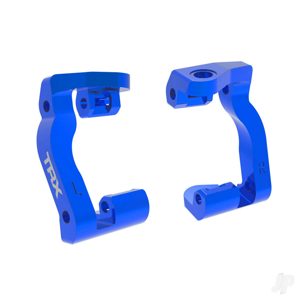 Traxxas Caster blocks (c-hubs), 6061-T6 aluminium (Blue-anodised) (left & right)