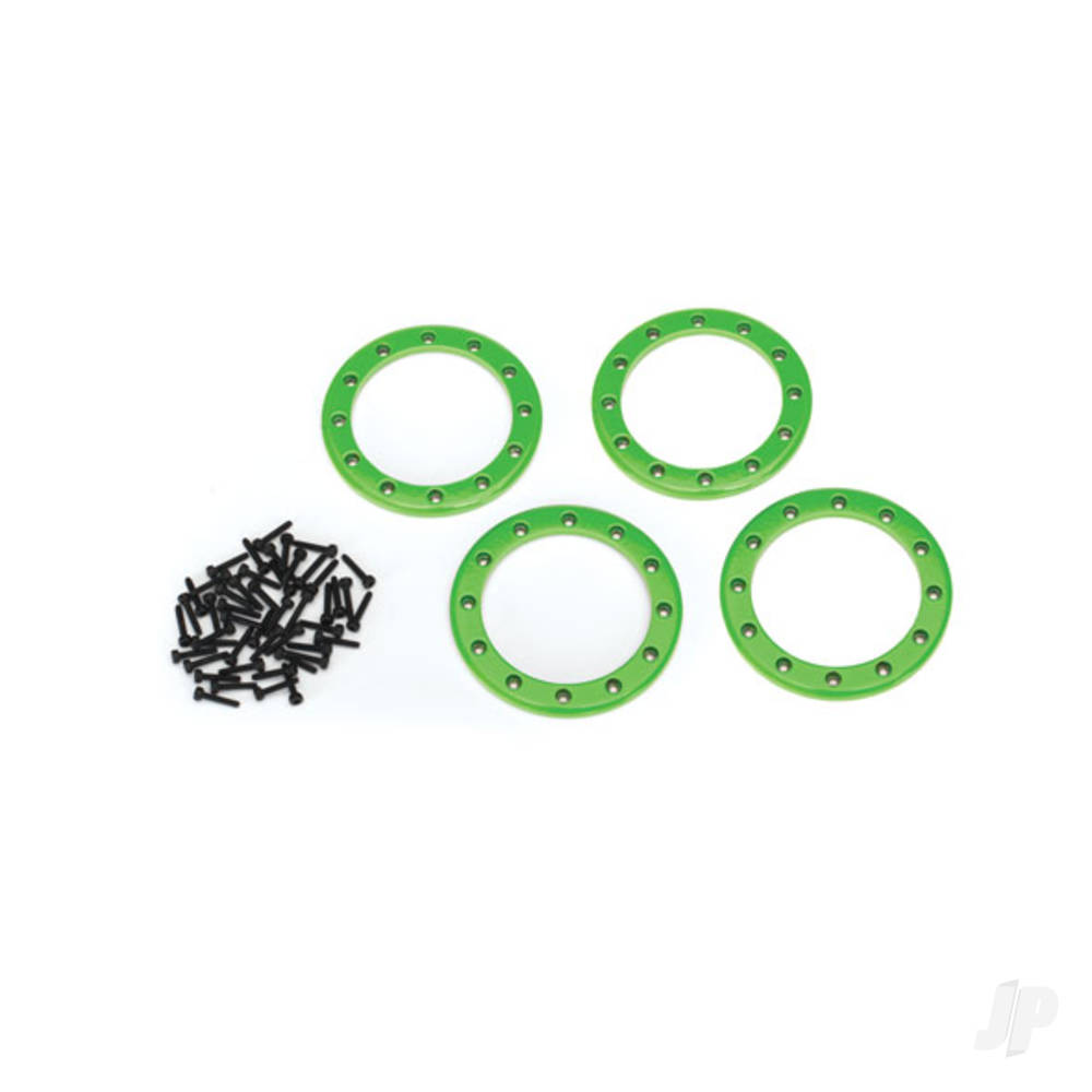 Traxxas Beadlock rings, Green (2.2in) (Aluminium) (4 pcs) / 2x10 CS (48)