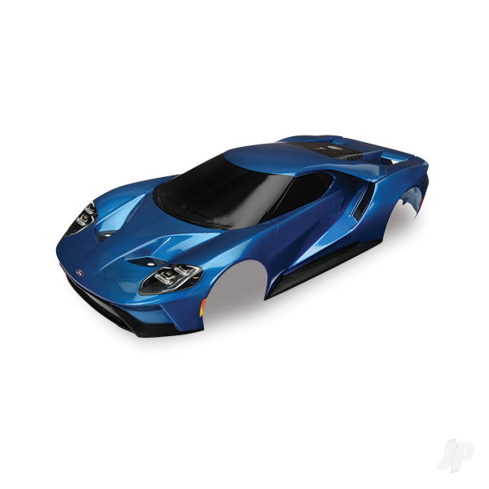 Traxxas Body, Ford GT, Blue (painted, decals applied) (tail lights, exhaust tips, & mounting hardware (part #8314) sold separately)