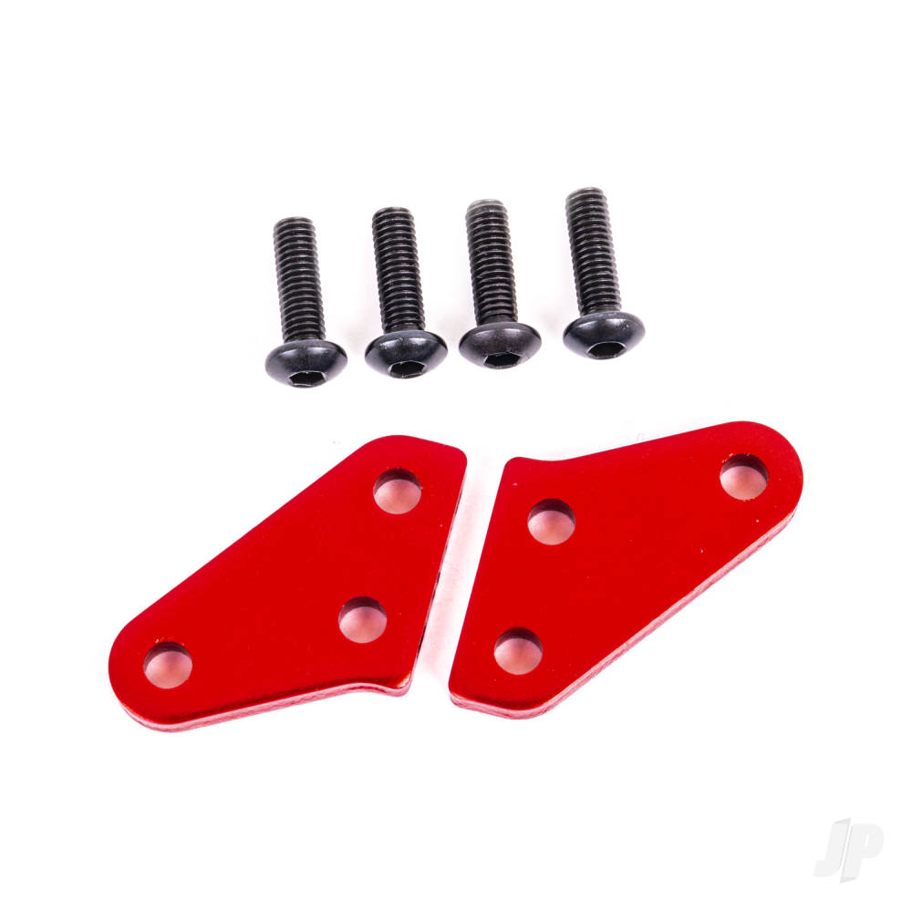 Traxxas Steering block arms (aluminium, Red-anodised) (2) (fits #9537 and 9637 steering blocks)