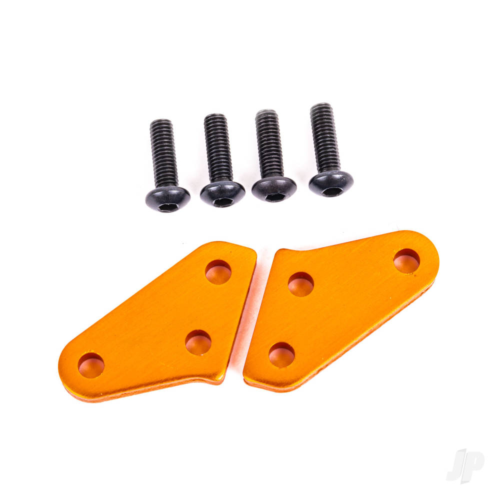 Traxxas Steering block arms (aluminium, Orange-anodised) (2) (fits #9537 and 9637 steering blocks)