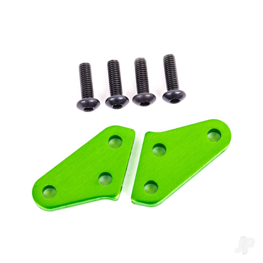 Traxxas Steering block arms (aluminium, Green-anodised) (2) (fits #9537 and 9637 steering blocks)