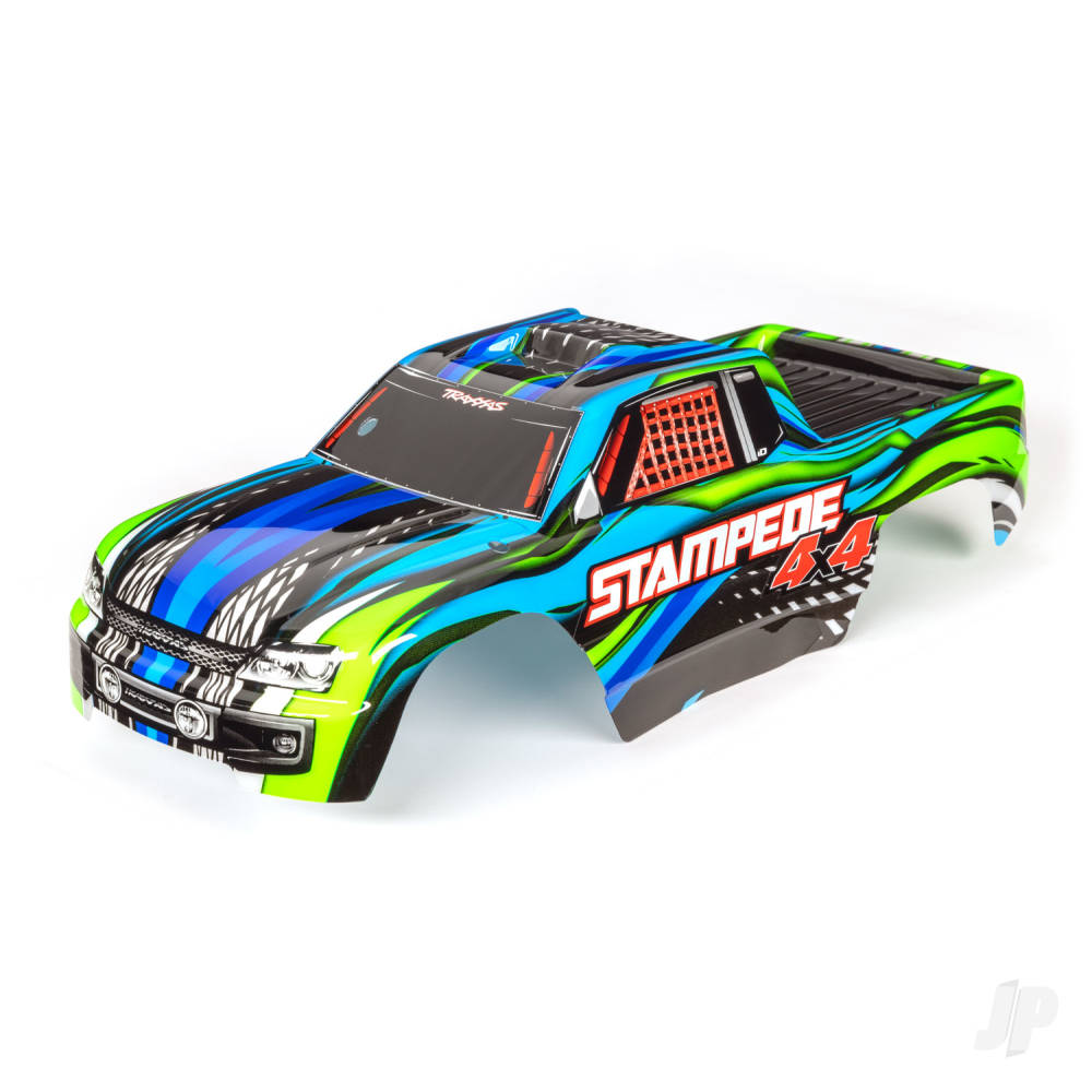 Traxxas Body, Stampede 4X4, Blue (painted, decals applied)