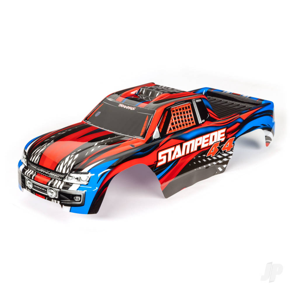Traxxas Body, Stampede 4X4, Red (painted, decals applied)