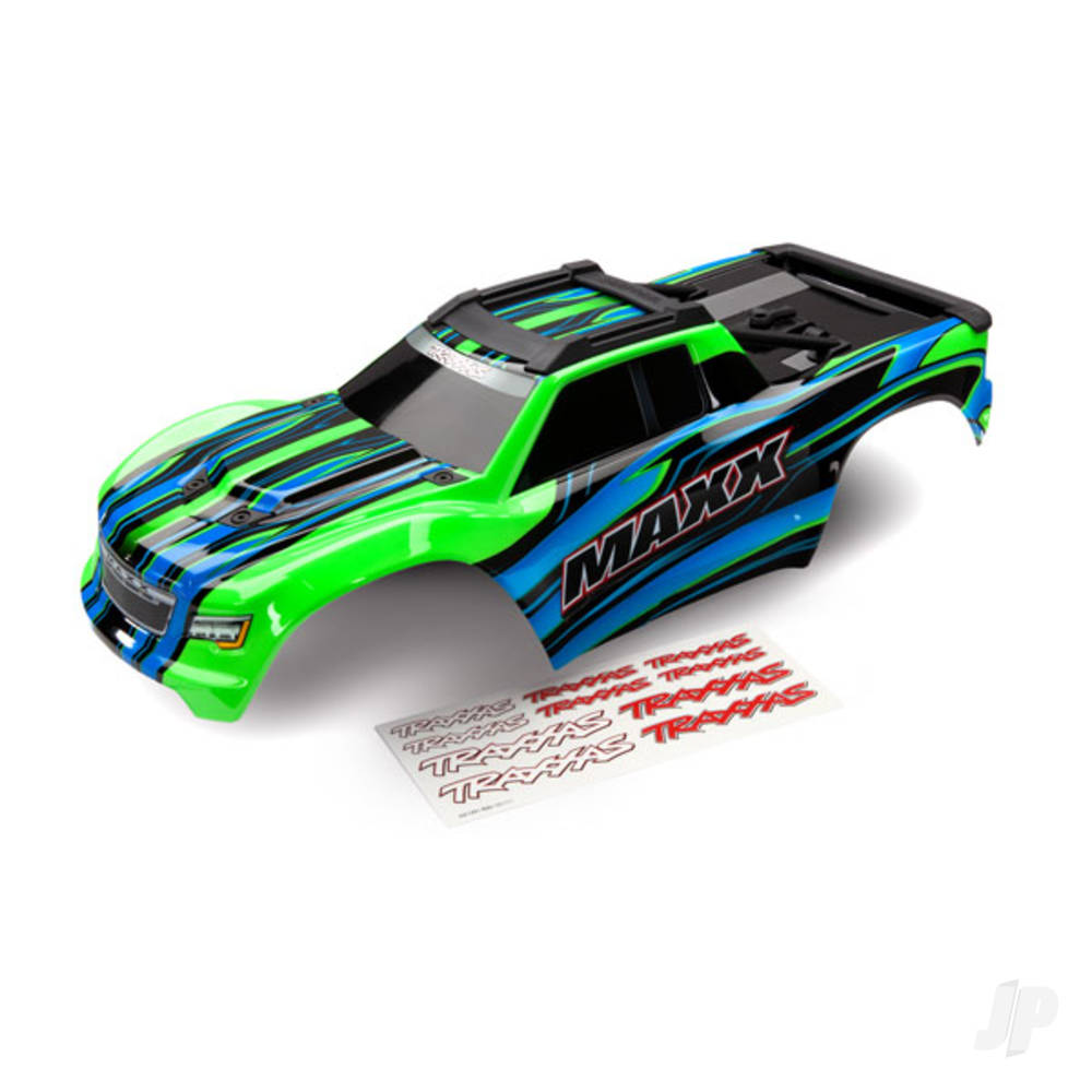 traxxas-body-maxx-green-painted-decal-sheet