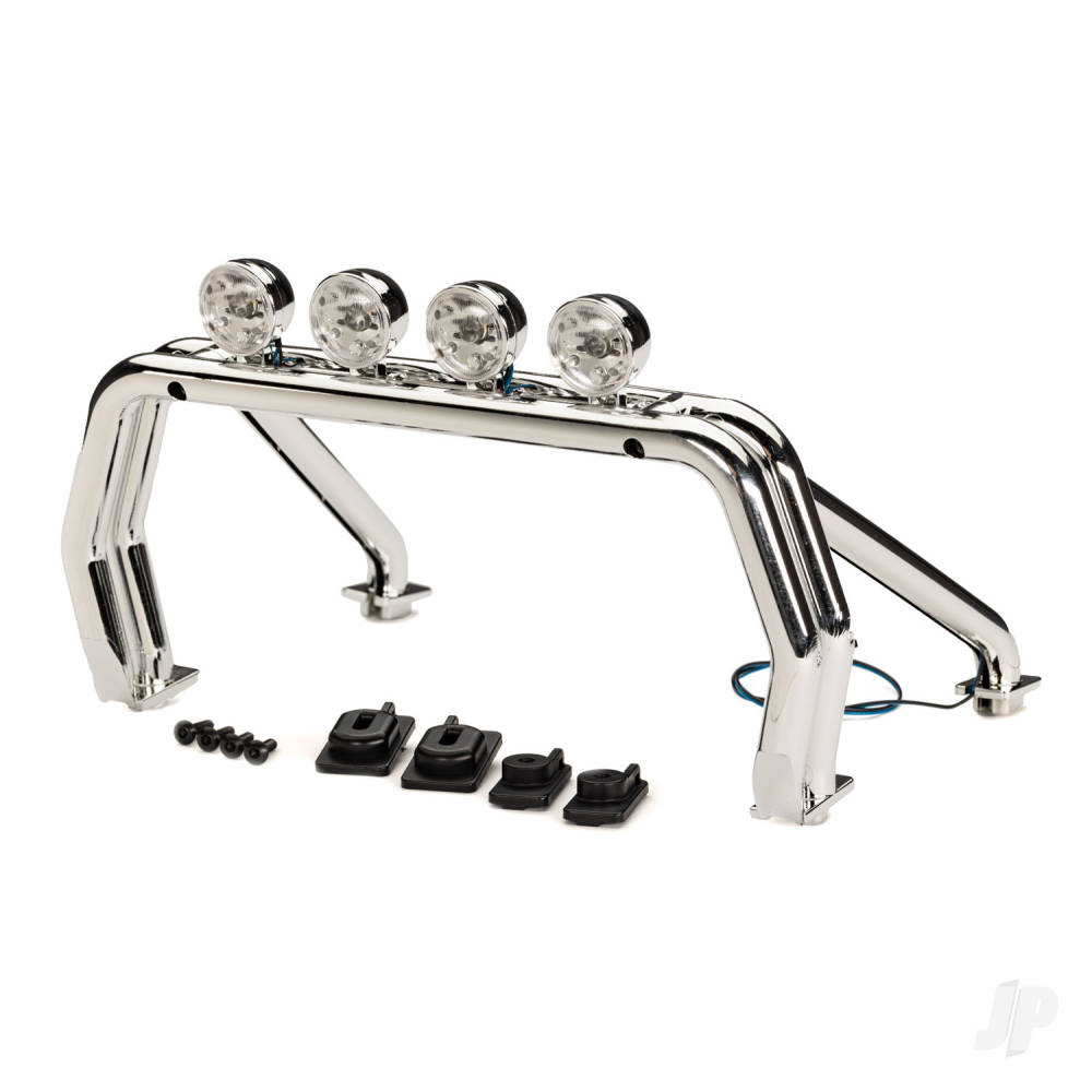 traxxas-roll-bar-assembled-with-led-light-bar-mounts-front-2-rear-left-right-26x12mm-bcs-self-tapping-4-fits-9212-body