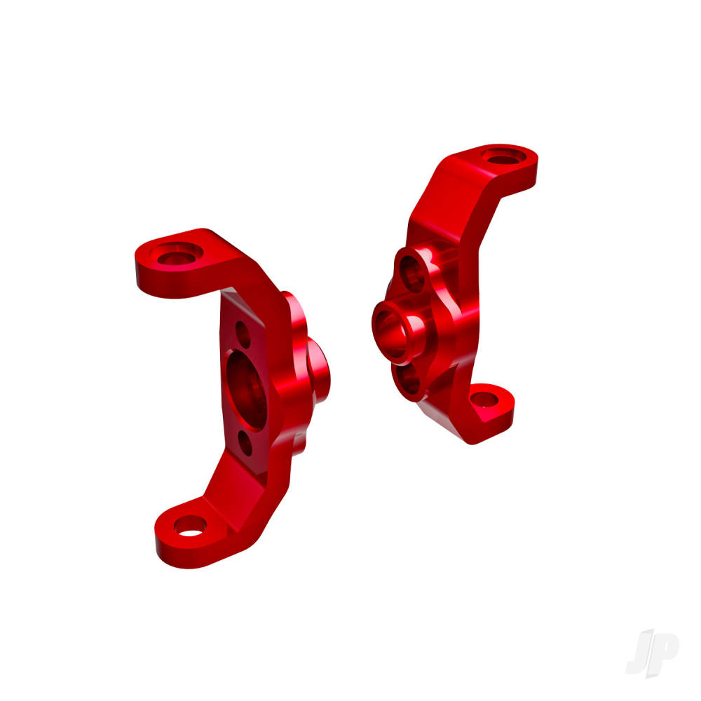 Traxxas Caster blocks, 6061-T6 aluminium (Red-anodised) (left & right)
