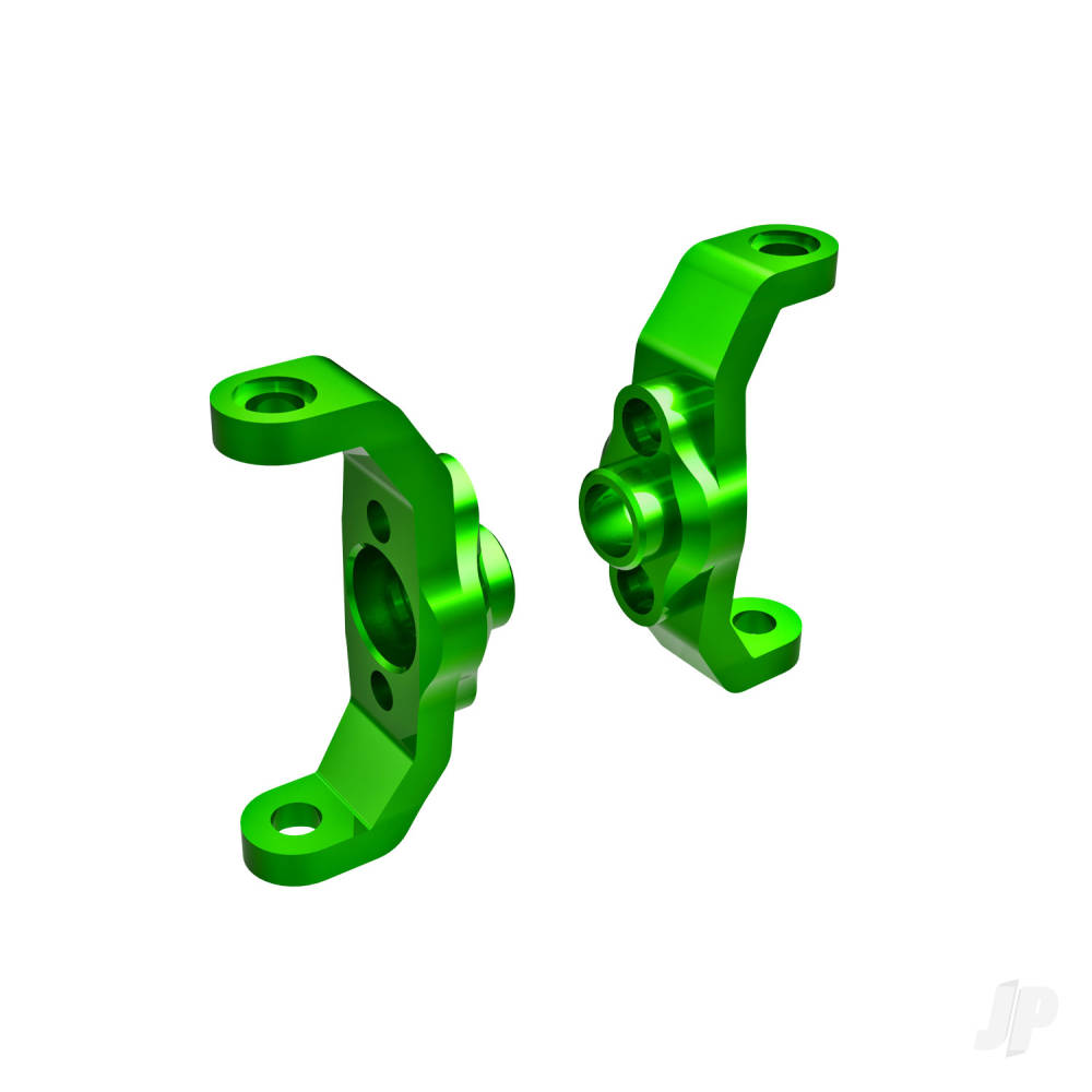 Traxxas Caster blocks, 6061-T6 aluminium (Green-anodised) (left & right)