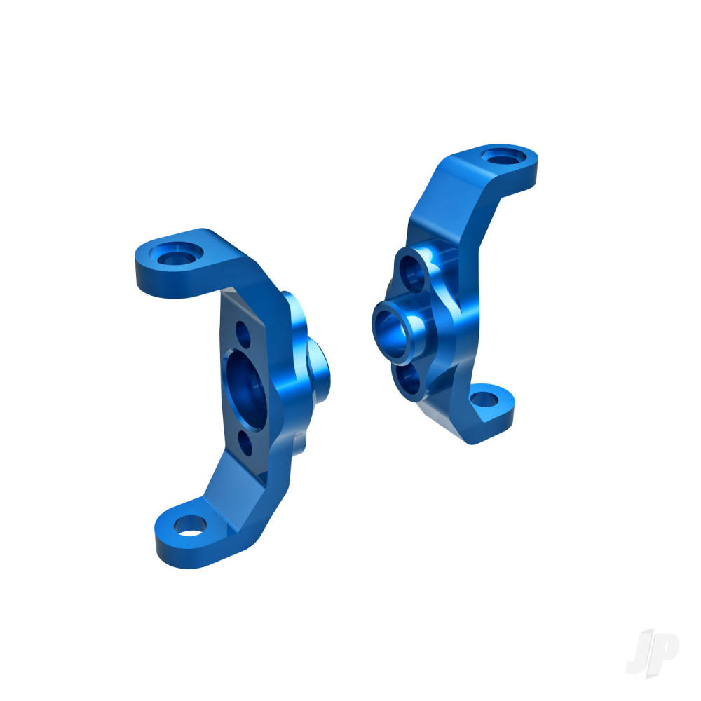 Traxxas Caster blocks, 6061-T6 aluminium (Blue-anodised) (left & right)