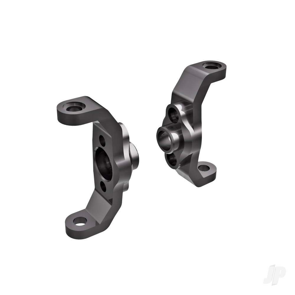 Traxxas Caster blocks, 6061-T6 aluminium (Grey-anodised) (left & right)