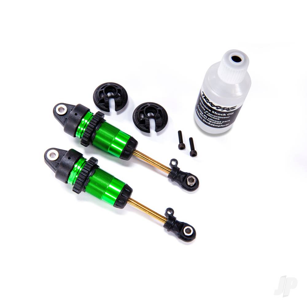 Traxxas Shocks, GTR Long Green-anodised, PTFE-coated bodies with TiN shafts (fully assembled, without springs) (2 pcs)