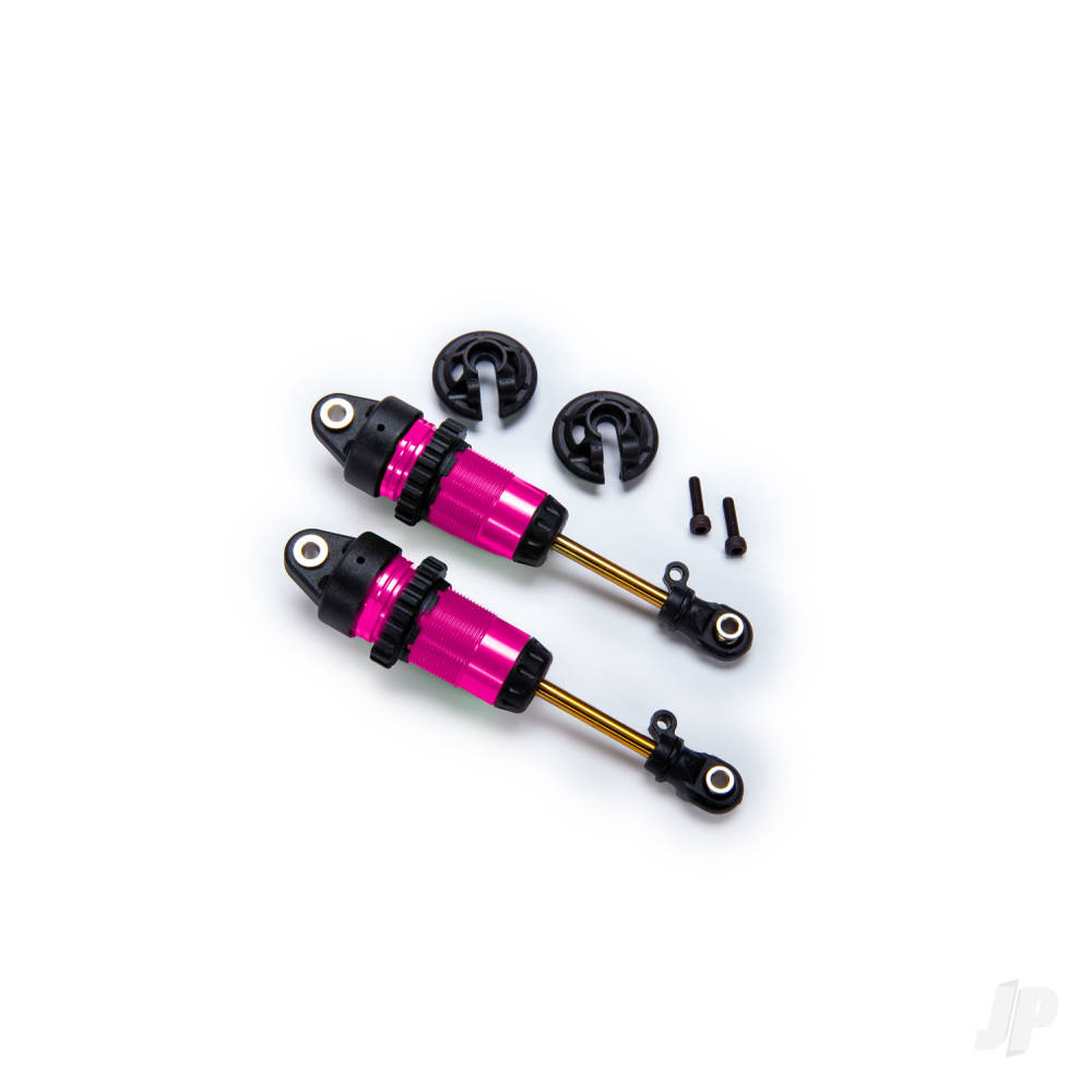 Traxxas Shocks, GTR long Pink-anodised, PTFE-coated bodies with TiN shafts (fully assembled, without springs) (2)