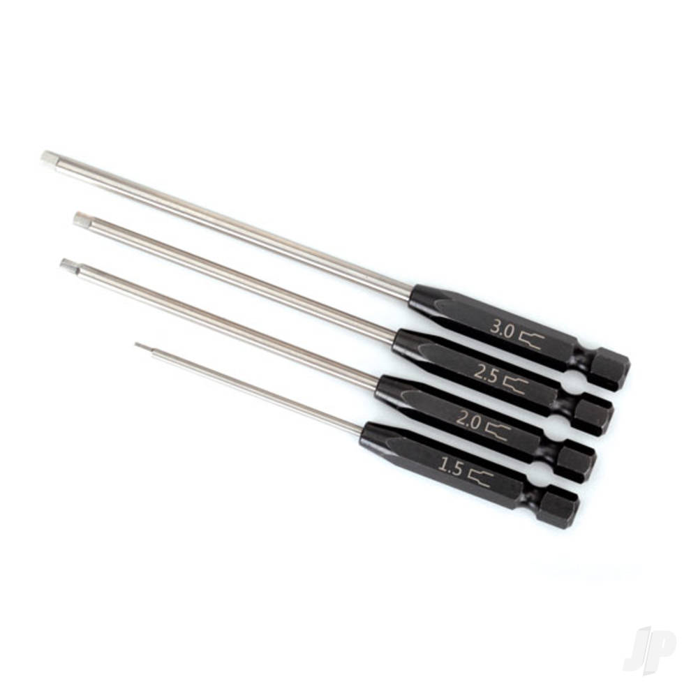 Traxxas Speed Bit Set, hex driver, 4-piece straight (1.5mm, 2.0mm, 2.5mm, 3.0mm), 1 / 4in drive