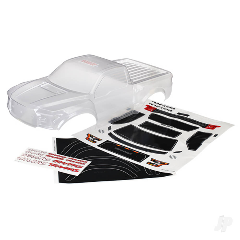 Traxxas Body, Ford Raptor, heavy duty (Clear, requires painting) / decals