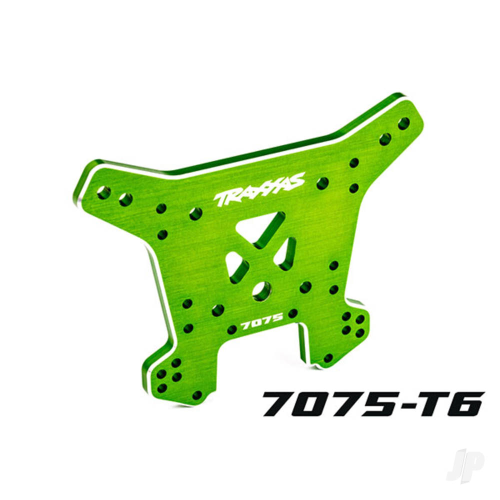 Traxxas Shock tower, rear, 7075-T6 aluminium (Green-anodised) (fits Sledge)