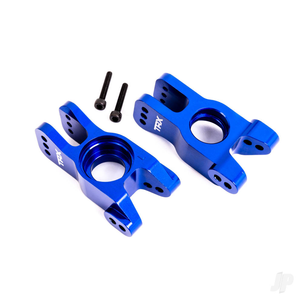 Traxxas Carriers, stub axle, 6061-T6 aluminium (Blue-anodised) (left and right)
