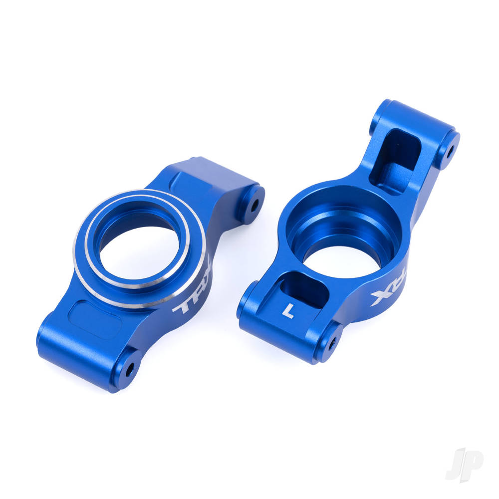 Traxxas Carriers, stub axle (Blue-anodised 6061-T6 aluminium) (left & right)