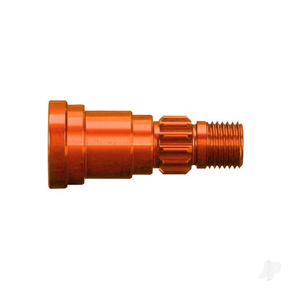 Traxxas Stub axle, aluminium (Orange-anodised) (1pc) (use only with #7750X driveshaft)