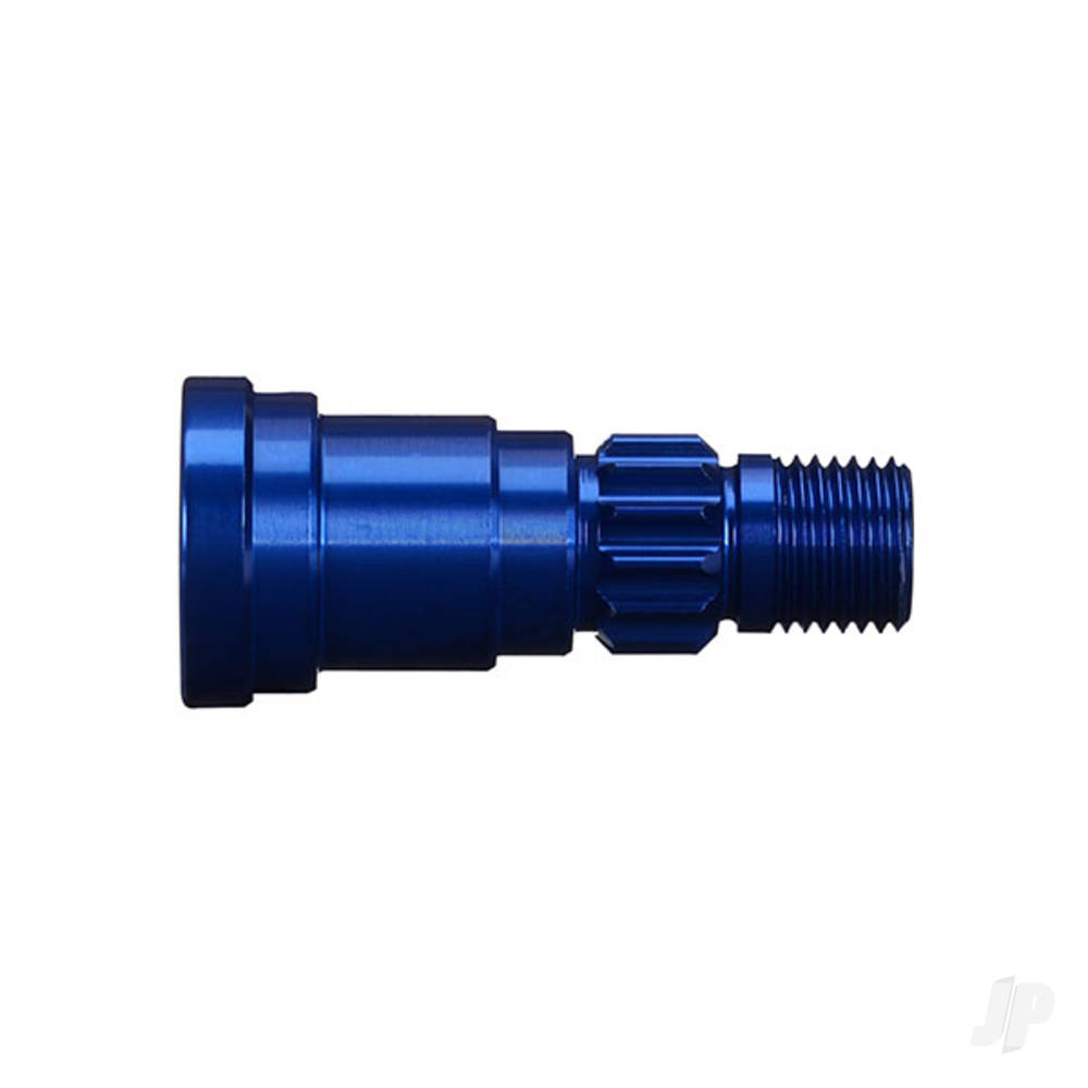 Traxxas Stub axle, aluminium (Blue-anodised) (1pc) (use only with #7750X driveshaft)