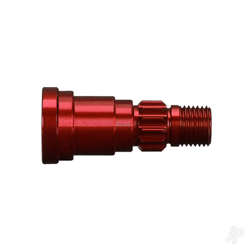 Traxxas Stub axle, aluminium (Red-anodised) (1pc) (use only with #7750X driveshaft)