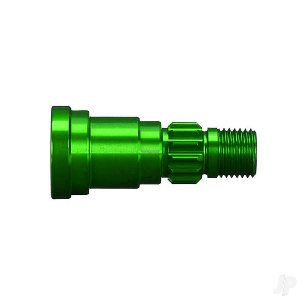 Traxxas Stub axle, aluminium (Green-anodised) (1pc) (use only with #7750X driveshaft)
