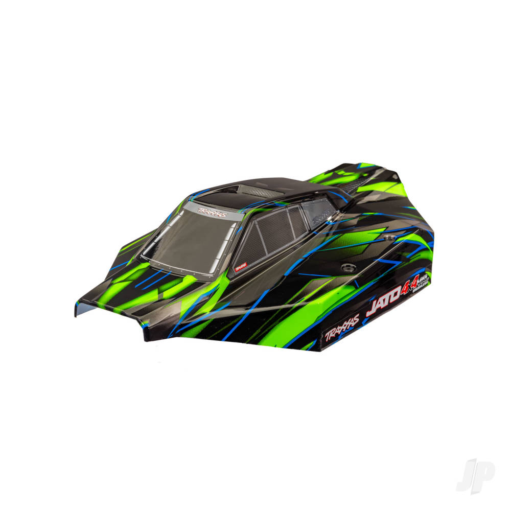 Traxxas Body, Jato 4X4 VXL, Green (painted, decals applied)
