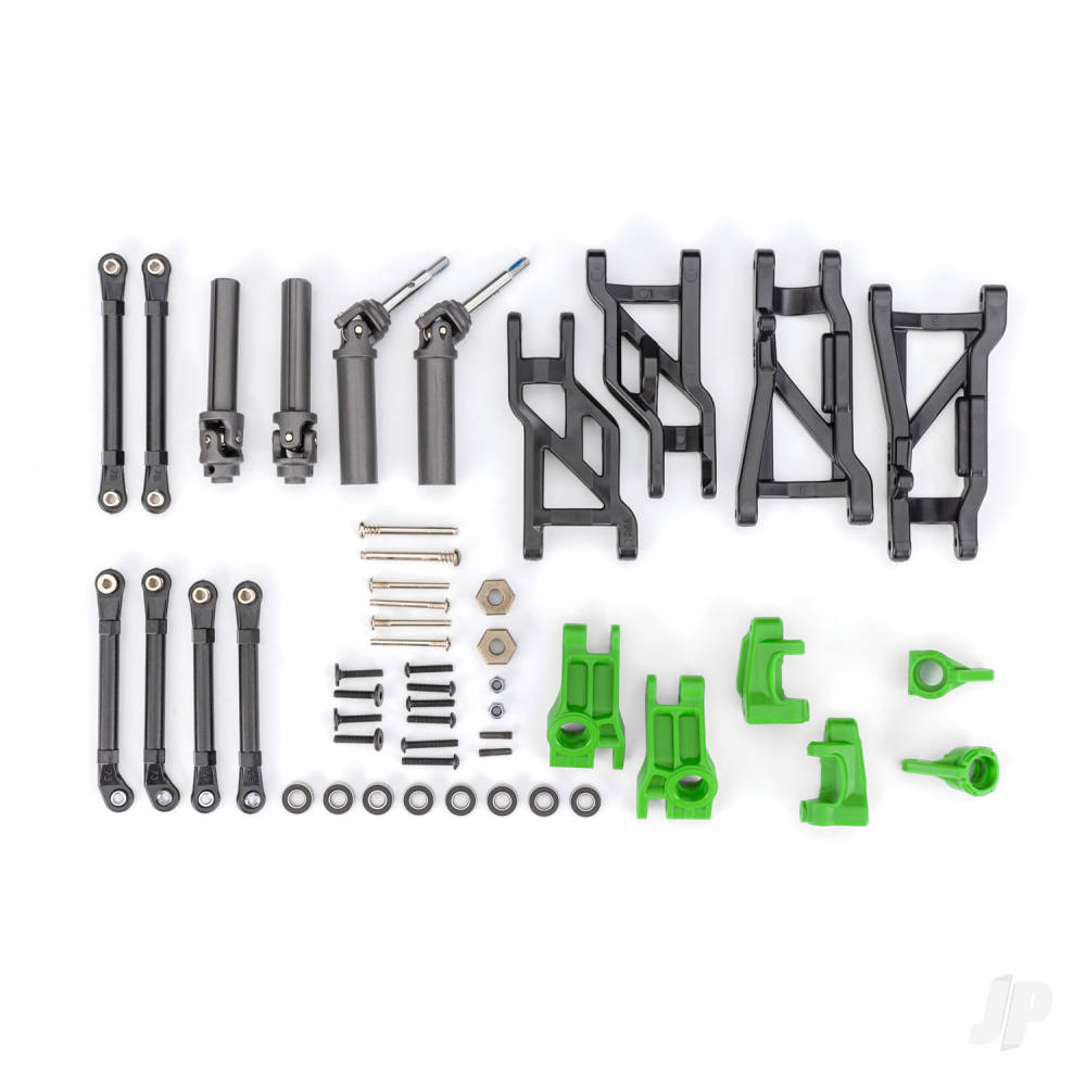Traxxas Outer Driveline & Suspension Upgrade Kit, extreme heavy duty, Green (fits Slash 2WD)