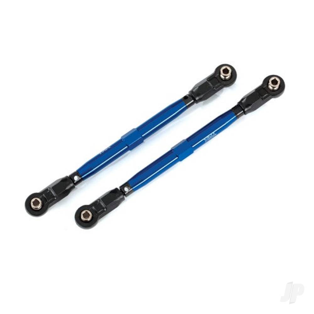 Traxxas Toe links, front (TUBES Blue-anodised, 7075-T6 aluminium, stronger than titanium) (2) (for use with #8995 WideMaxx suspension kit)