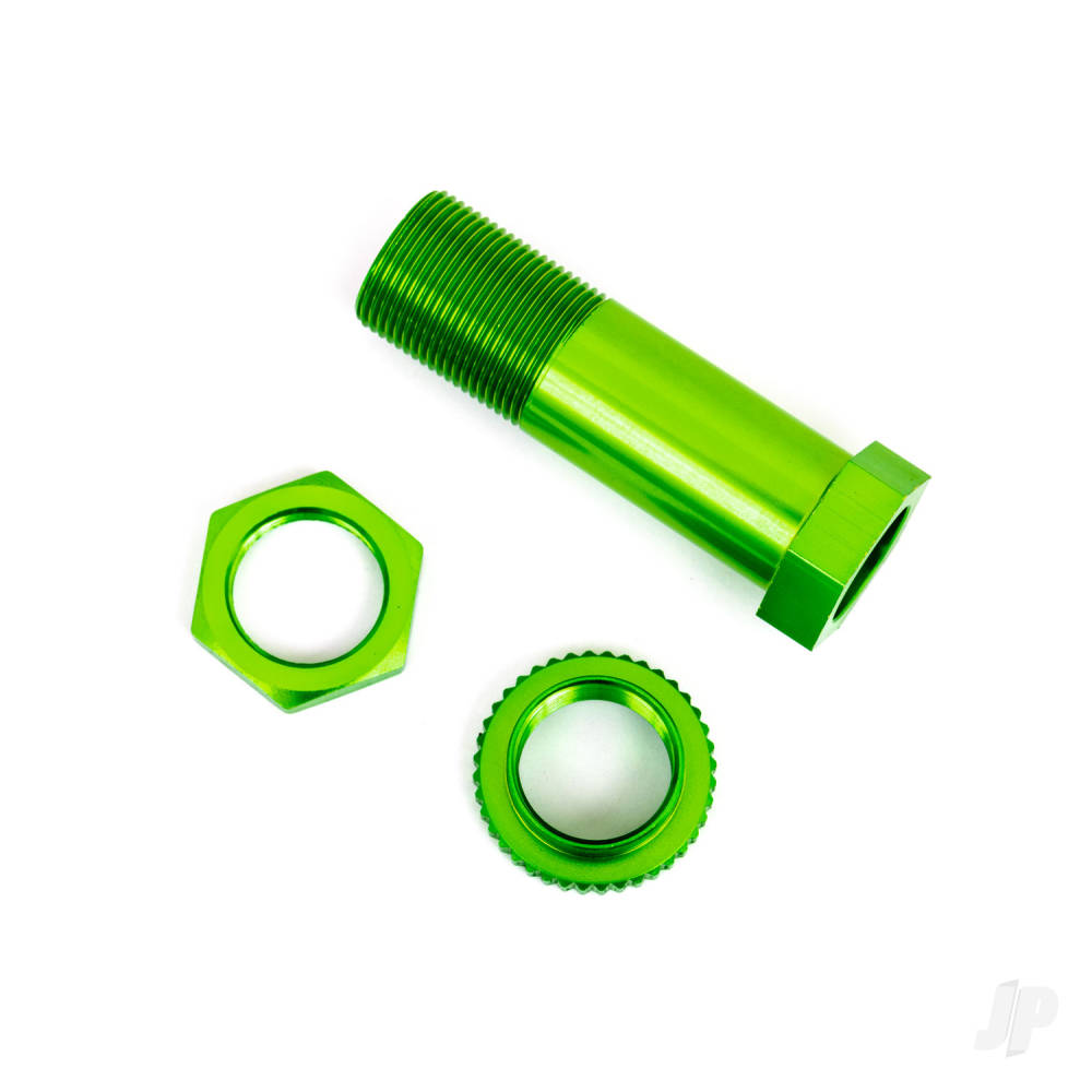 Traxxas Servo saver post / adjuster nut / locknut (Green-anodised, 6061-T6 aluminium) (1pc)