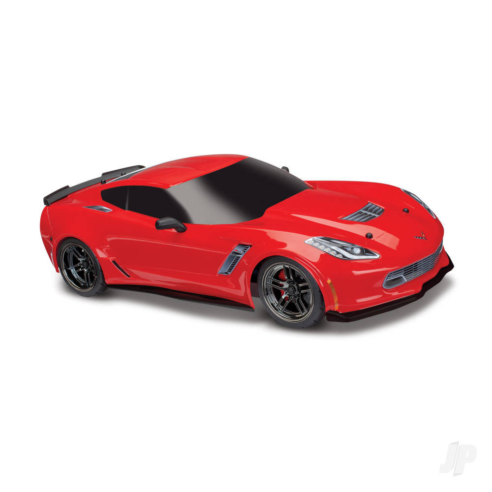 Traxxas Body, Chevrolet Corvette Z06, Red (painted, decals applied)-4