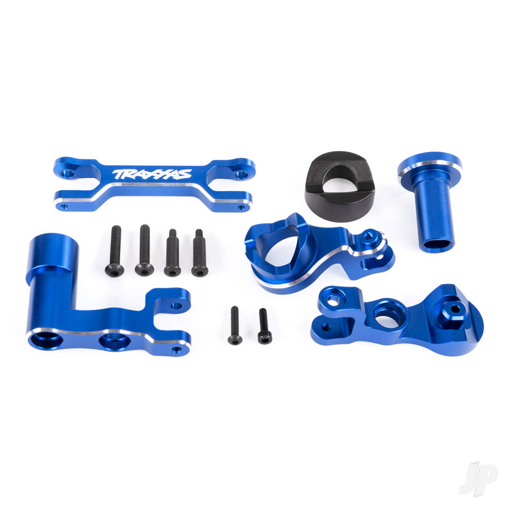 traxxas-steering-bellcranks-left-right-drag-link-6061-t6-aluminium-blue-anodised-fits-xrt