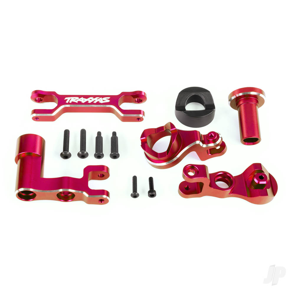 traxxas-steering-bellcranks-left-right-drag-link-6061-t6-aluminium-red-anodised-fits-xrt