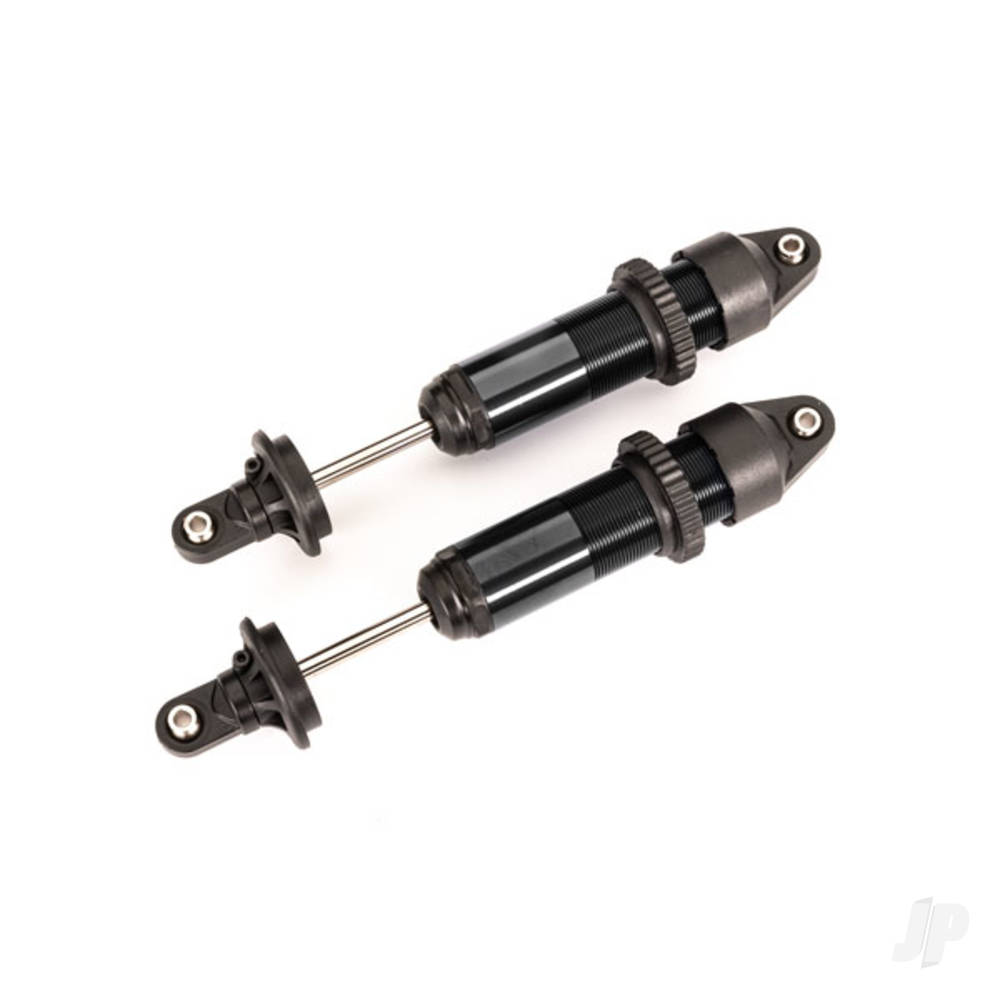 Traxxas Shocks, GTX, medium (aluminium, Black-anodised) (fully assembled withoutsprings) (2 pcs)