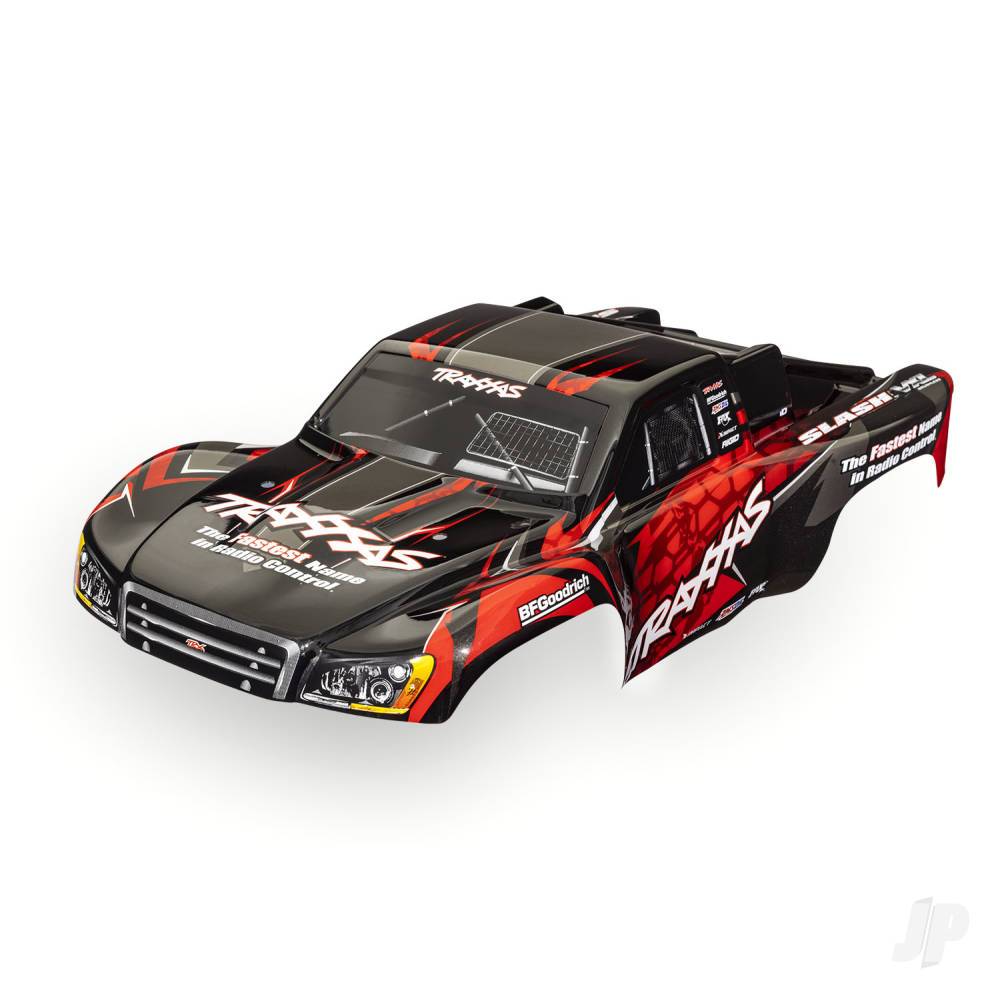 traxxas-body-slash-vxl-2wd-also-fits-slash-4x4-red-painted-decals-applied