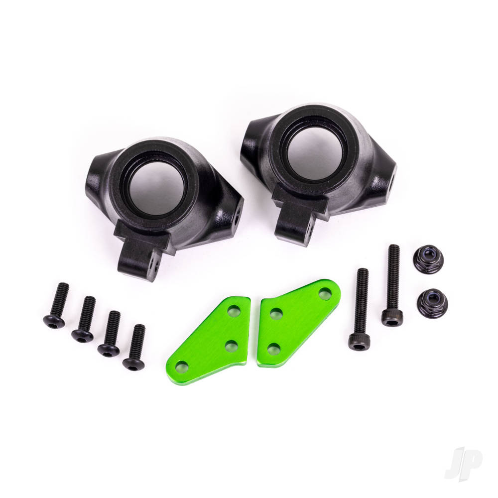 Traxxas Steering block arms (aluminium, Green-anodised) (2 pcs) / steering blocks, left & right